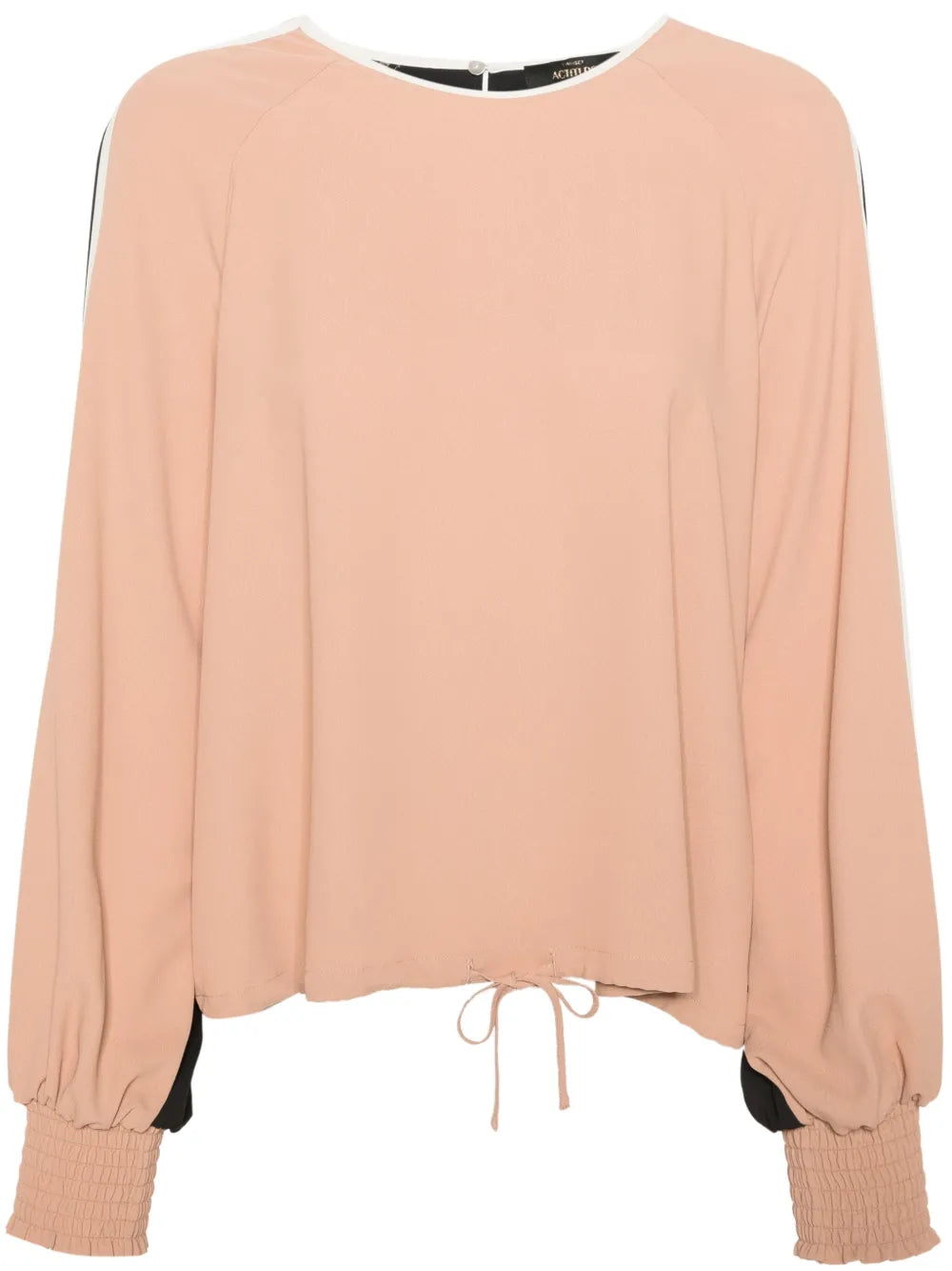 Colour-Block Crepe Blouse