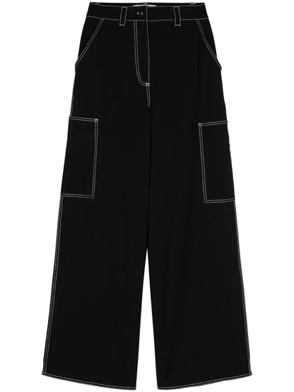 High-Waist Wide-Leg Trousers