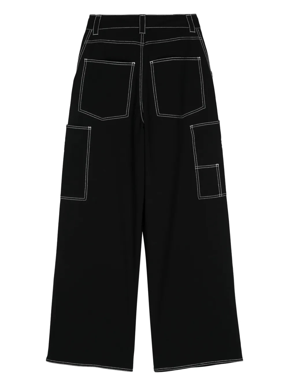 High-Waist Wide-Leg Trousers