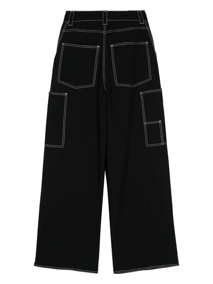 High-Waist Wide-Leg Trousers