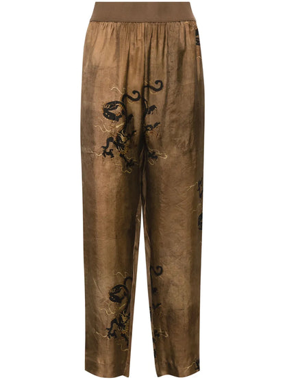 Palmer Dragon-Print Trousers