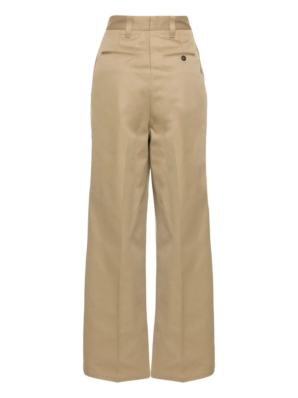 Pleat-Detailed Twill Trousers