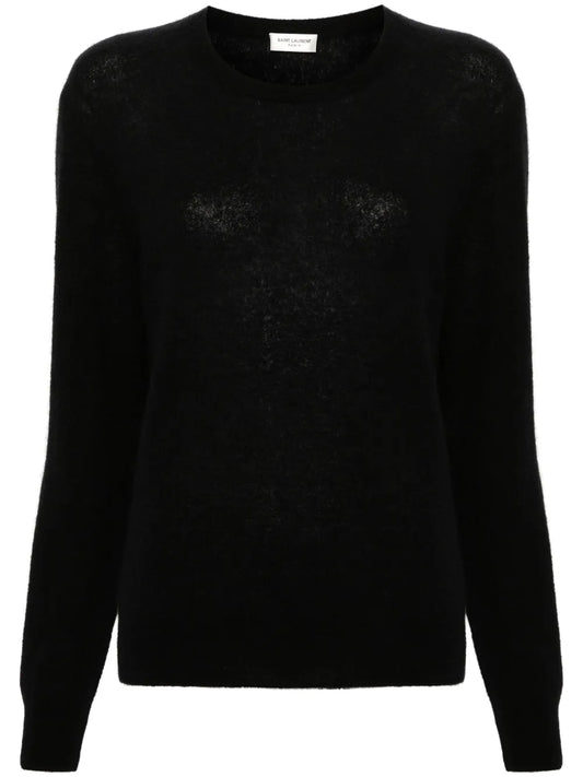 Crew-Neck Cashmere-Blend Jumper