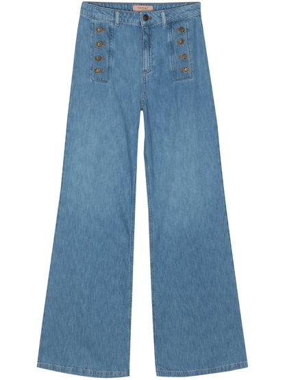 High-Rise Flared Jeans