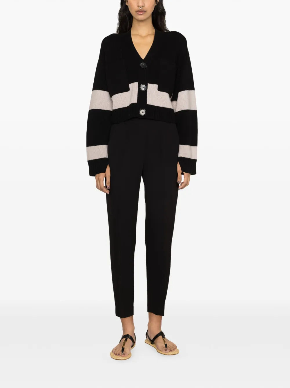 Sidro High-Waist Straight-Leg Trousers