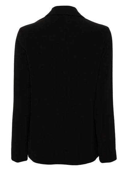 Single-Breasted Crepe Blazer