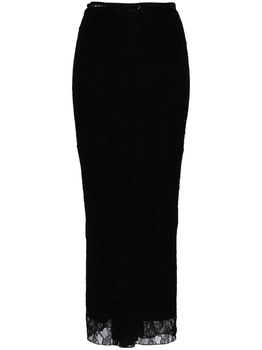 High-Waisted Lace Pencil Skirt