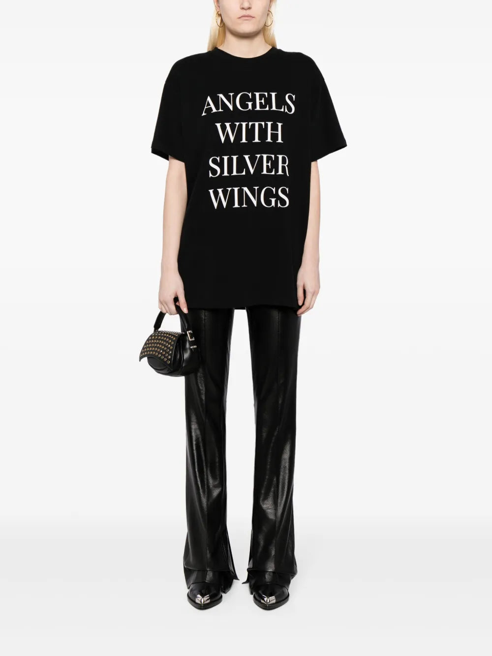 Slogan-Print Cotton T-Shirt