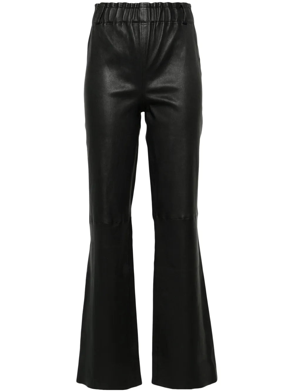 Rihanna Flared Leather Trousers