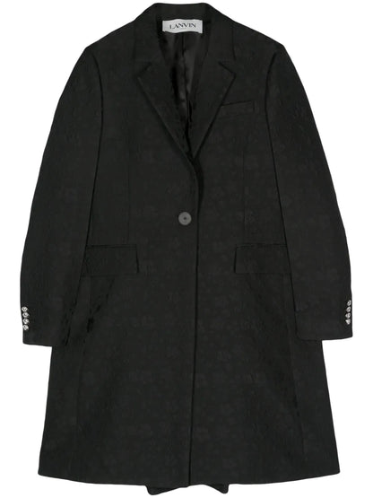 Cloqué Midi Coat