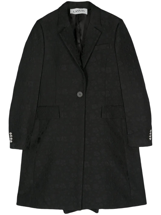 Cloqué Midi Coat