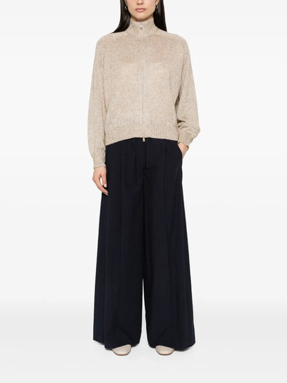Poplin Wide Trousers