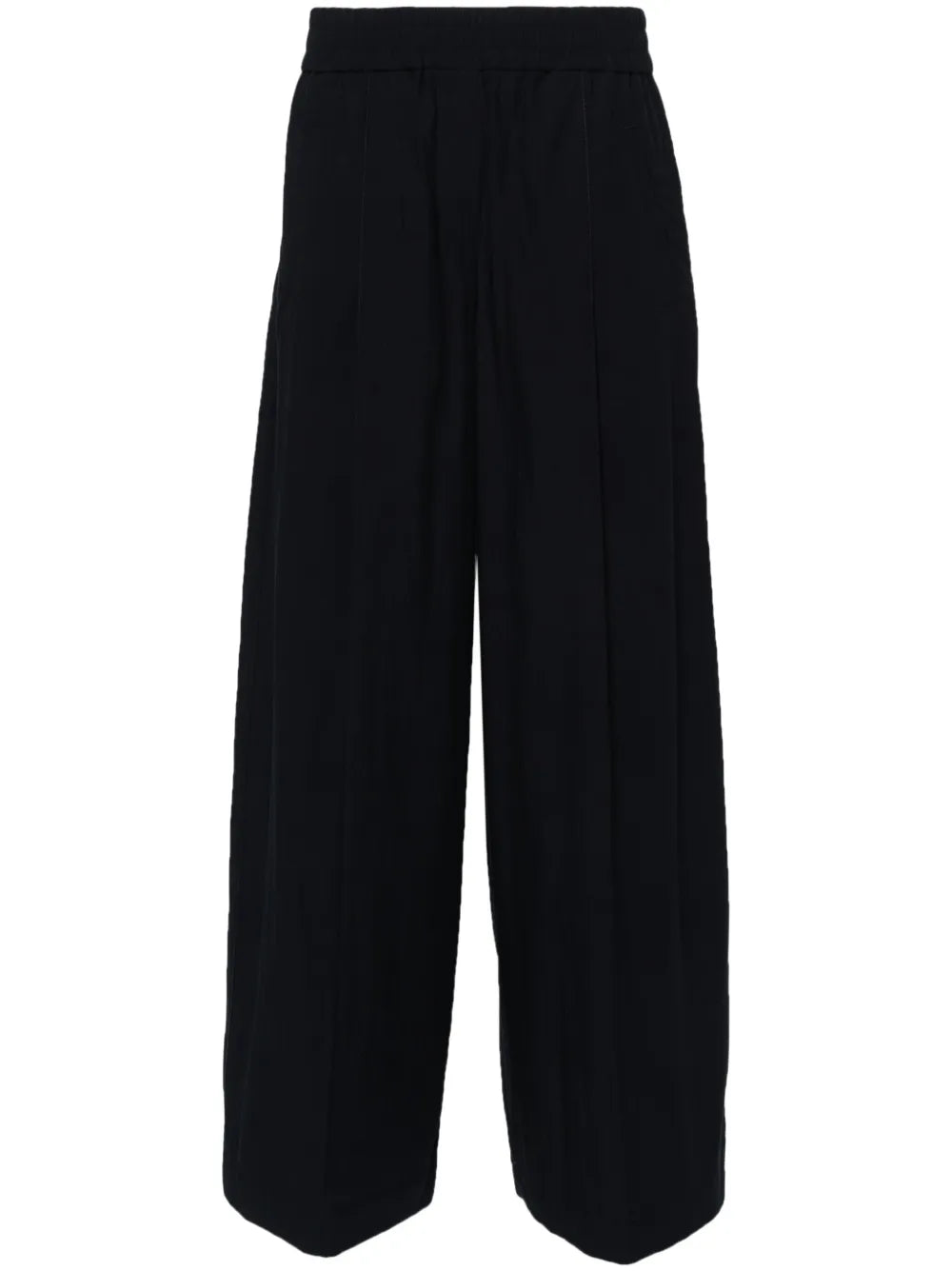 Poplin Wide Trousers