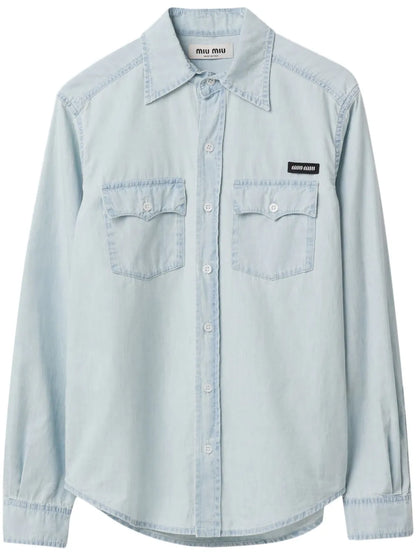 Logo-Appliqué Cotton Shirt