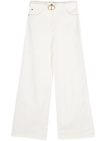 Mid-Rise Wide-Leg Jeans