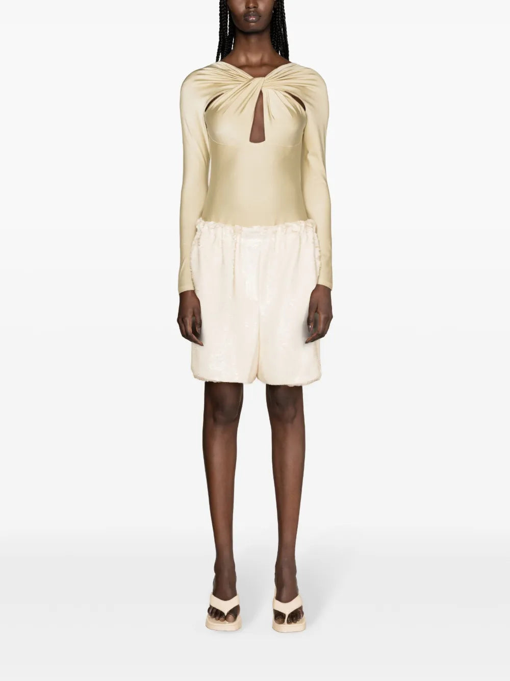 Twisted Cut-Out Bodysuit