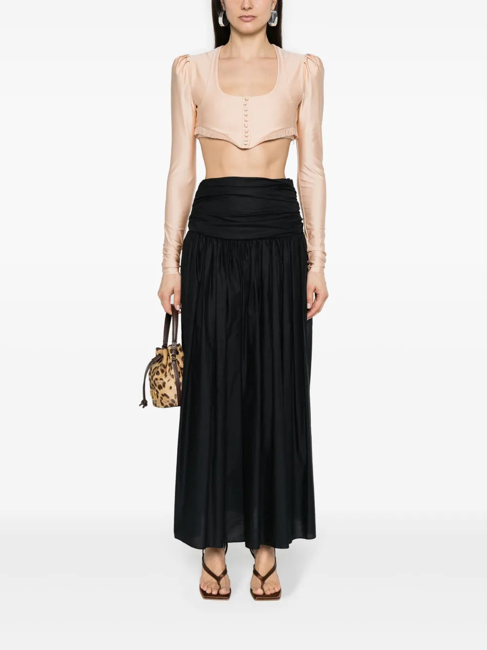 Pleated Crop Top