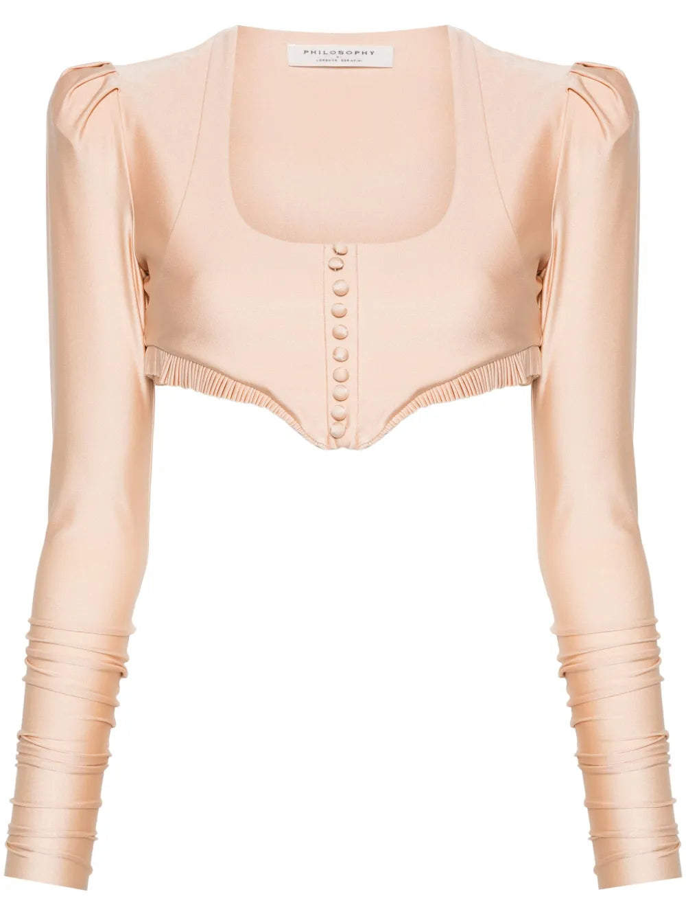 Pleated Crop Top