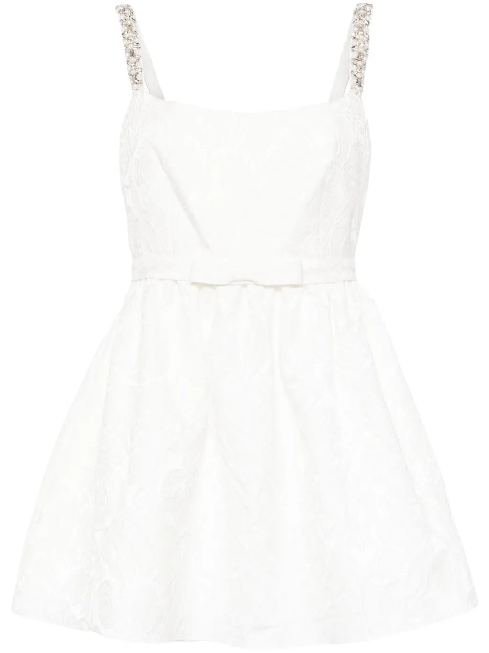 Serena Floral-Embroidered Mini Dress