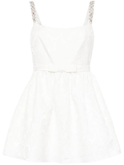 Serena Floral-Embroidered Mini Dress