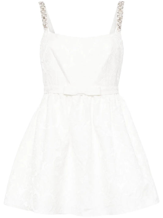 Serena Floral-Embroidered Mini Dress