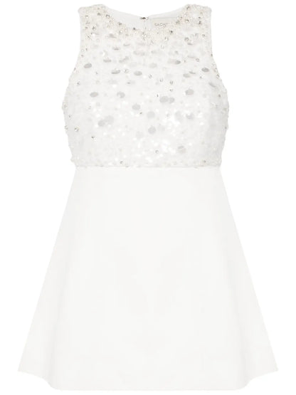 Pia Faux-Pearl Mini Dress