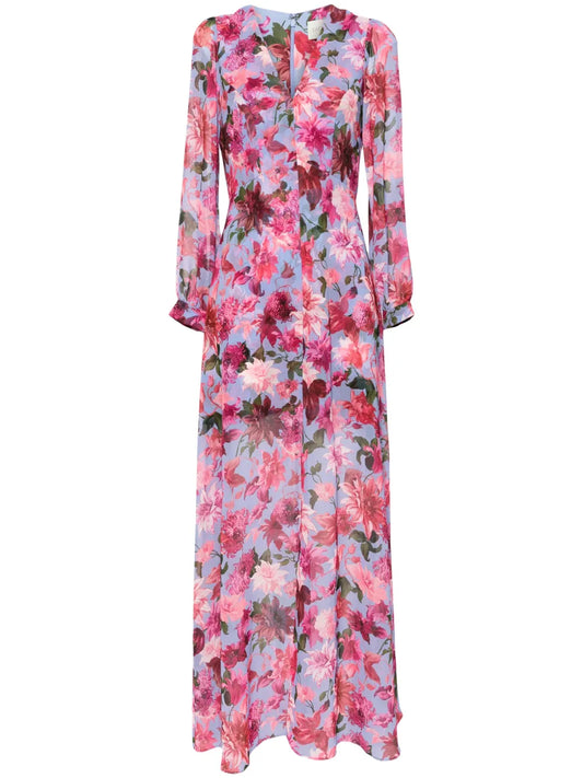 Penny Floral-Print Gown