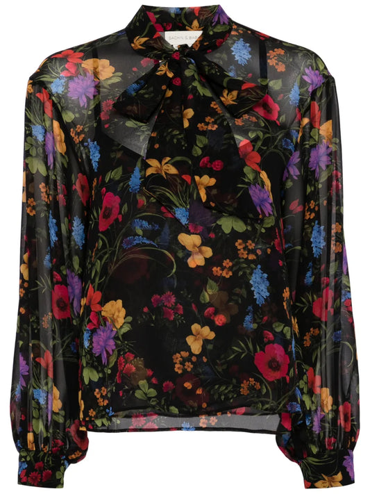 Nora Floral-Print Blouse