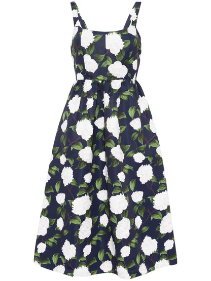 Olena Floral-Print Midi Dress