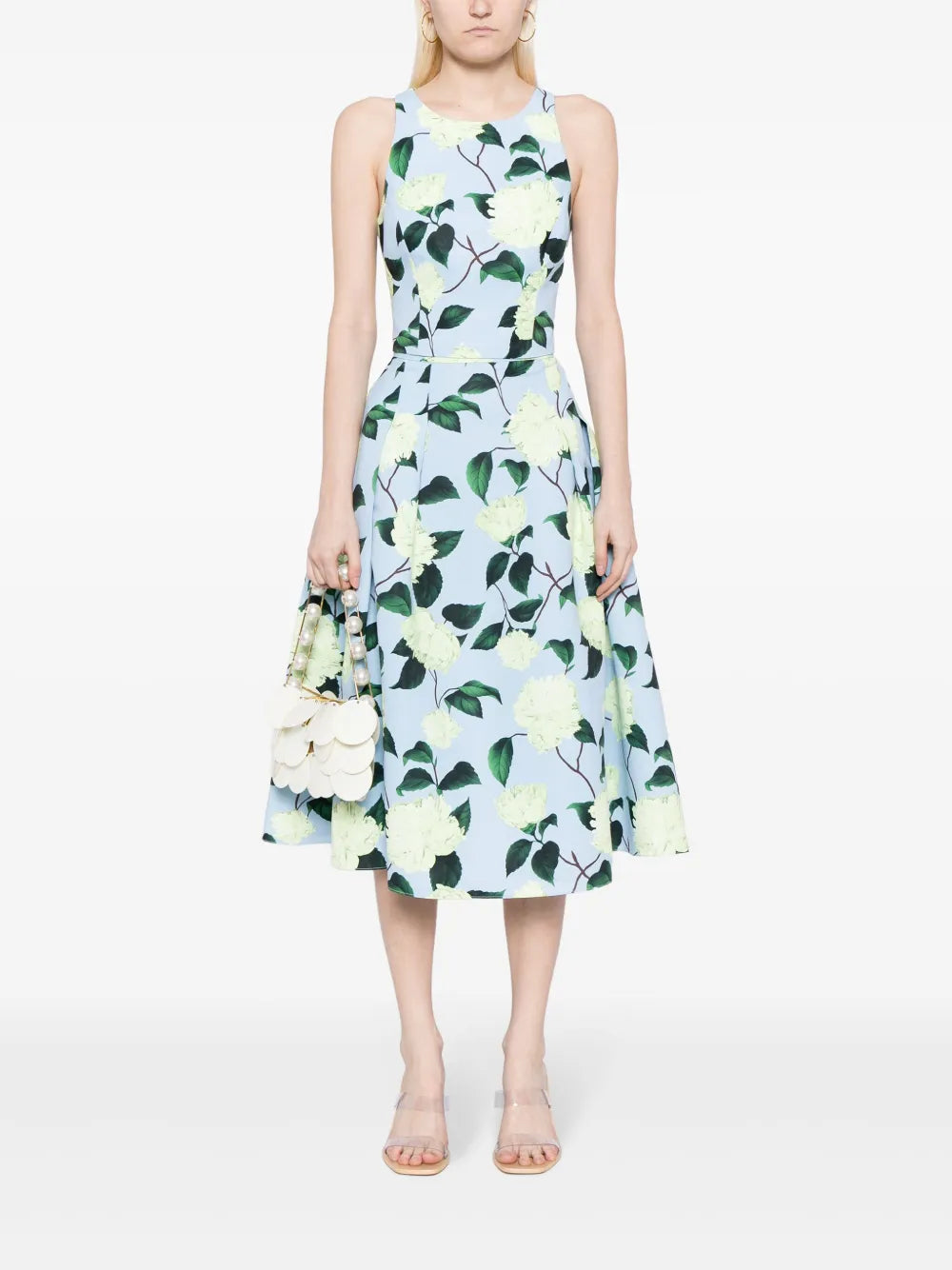 Lydia Floral-Print Midi Skirt