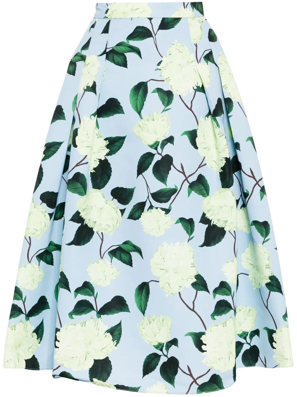 Lydia Floral-Print Midi Skirt