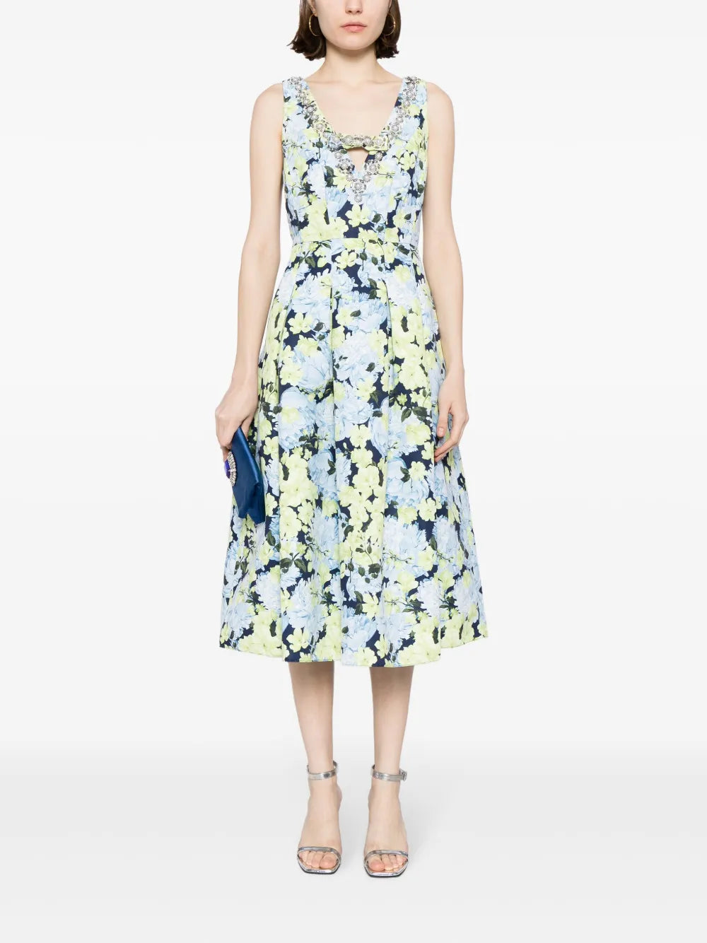 Millie Floral-Print Midi Dress