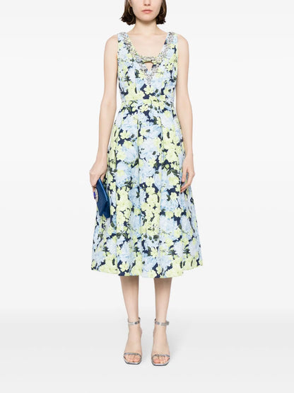 Millie Floral-Print Midi Dress