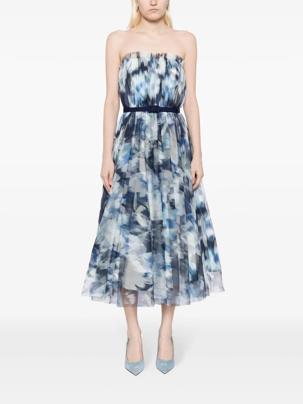 Marni Abstract-Print Midi Dress