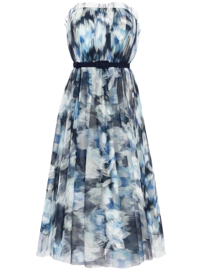 Marni Abstract-Print Midi Dress