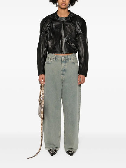 Mid-Rise Wide-Leg Jeans