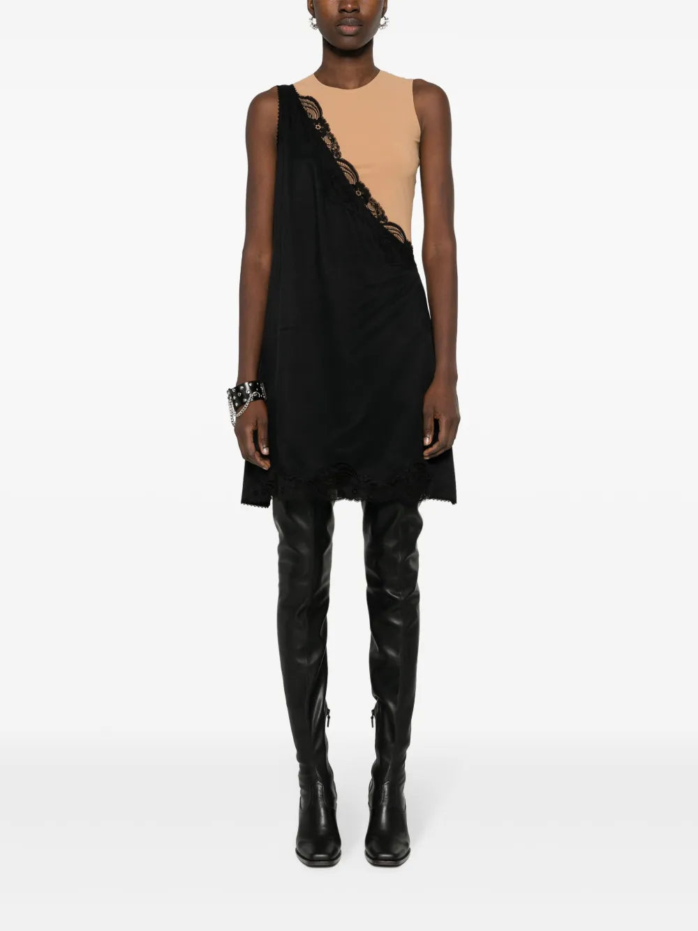 Lace-Trim Dress