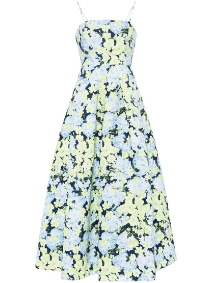 Beau Floral-Print Gown