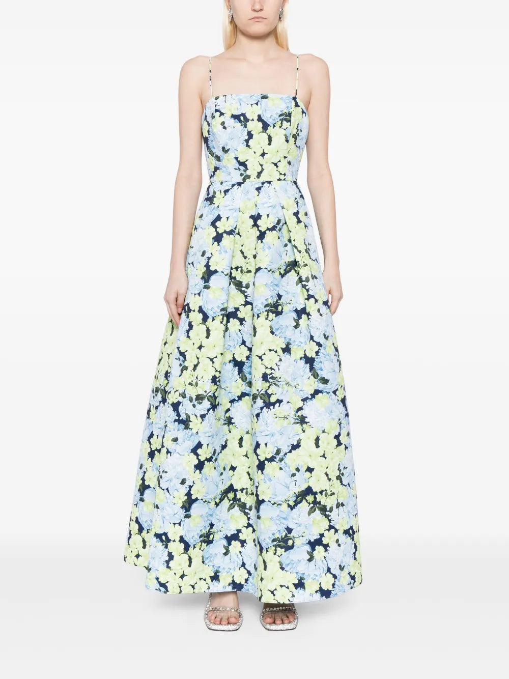 Beau Floral-Print Gown