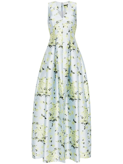 Brooke Floral-Print Gown