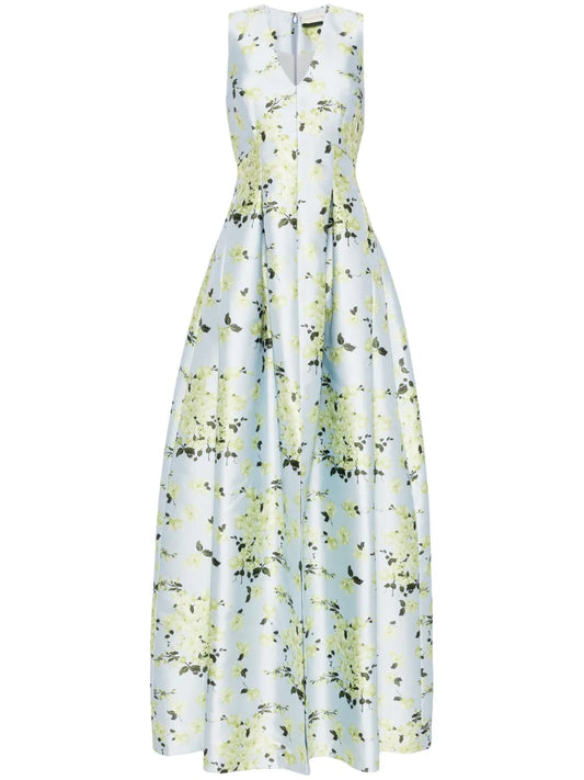 Brooke Floral-Print Gown
