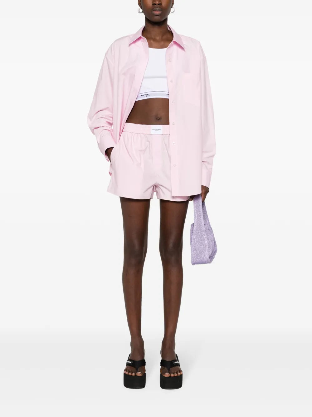 Logo-Tag Poplin Shirt
