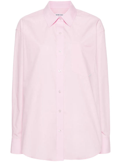 Logo-Tag Poplin Shirt