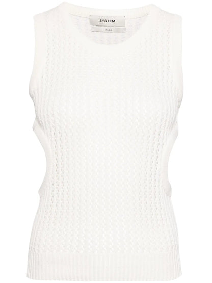 Skashi Crochet-Knit Tank Top