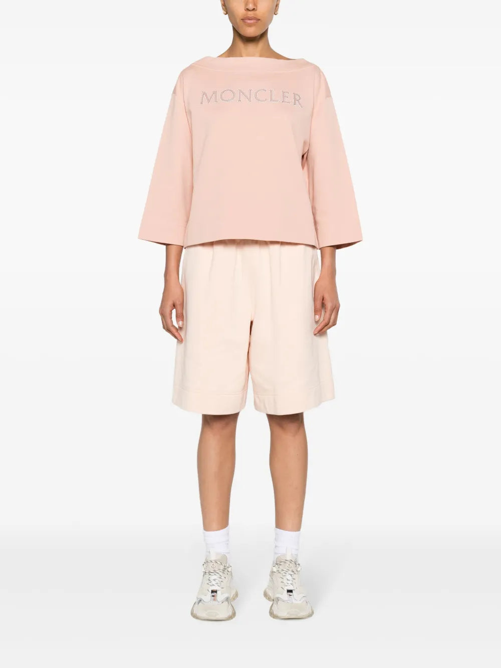 Logo-Appliqué Boat-Neck Sweatshirt