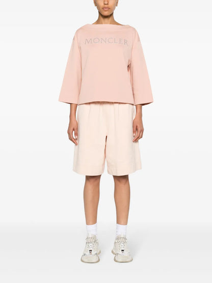 Logo-Appliqué Boat-Neck Sweatshirt