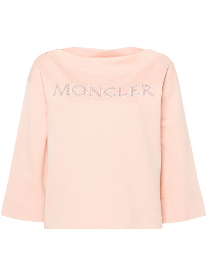 Logo-Appliqué Boat-Neck Sweatshirt