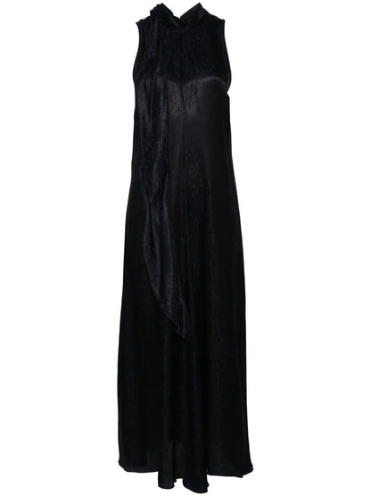 Check-Jacquard Midi Dress