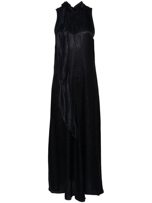 Check-Jacquard Midi Dress