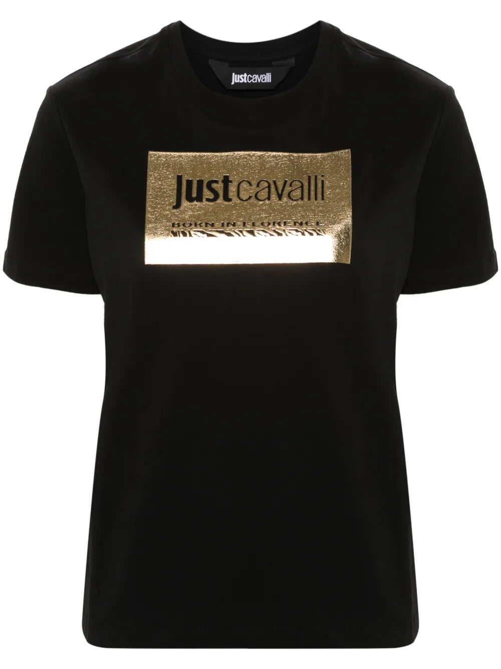 Metallic-Logo Cotton T-Shirt